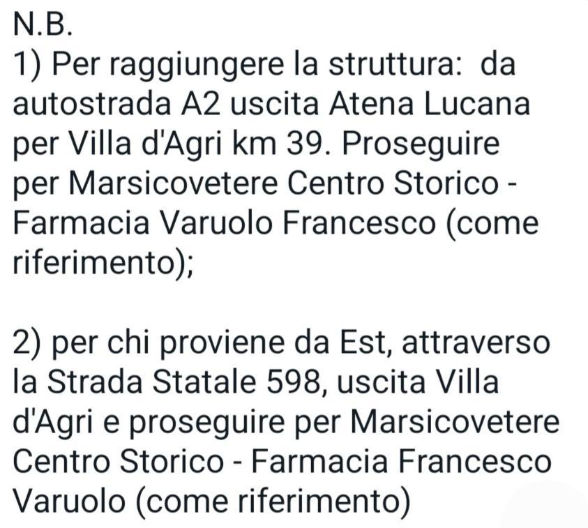 Вилла Locazione Turistica" La Rupe" Marsicovetere Экстерьер фото